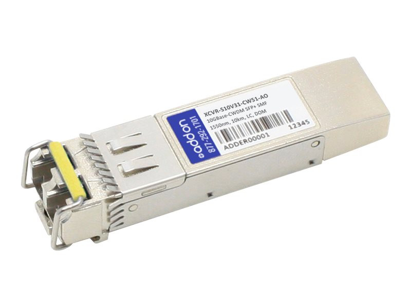 AddOn Ciena XCVR-S10V31-CW49 Compatible TAA Compliant 10GBase-CWDM SFP+ Transceiver (SMF, 1490nm, 10km, LC, DOM) - 100% compatible and guaranteed to work TAA 10G-CWDM - XCVR-S10V31-CW49-AO