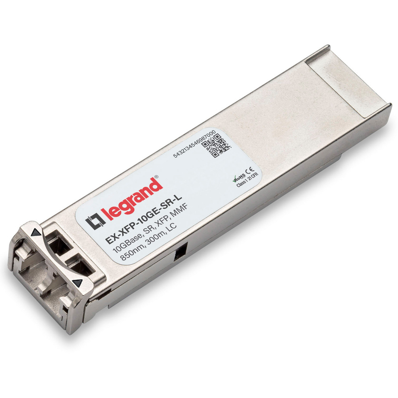 Legrand 10GBase-SR XFP Module - For Data Networking - 1 x 10GBase-SR - Optical Fiber10 Gigabit Ethernet - 10GBase-SR - EX-XFP-10GE-SR-L