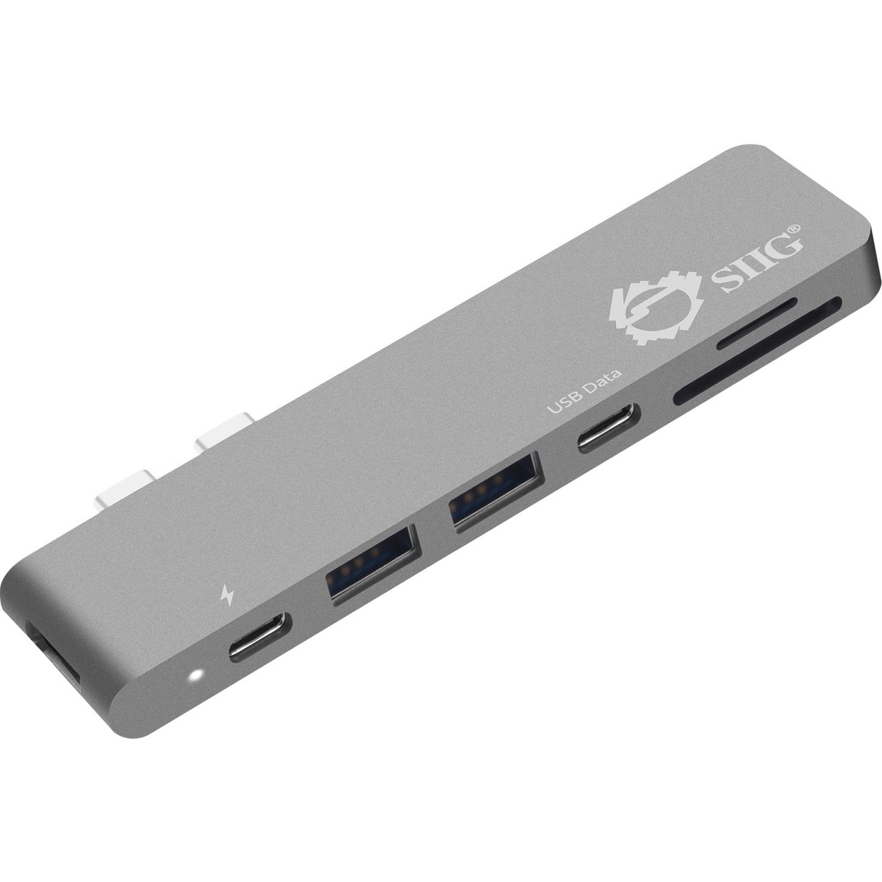 SIIG Thunderbolt 3 USB-C Hub HDMI with Card Reader & PD Adapter - Space Gray - JU-TB0512-S1