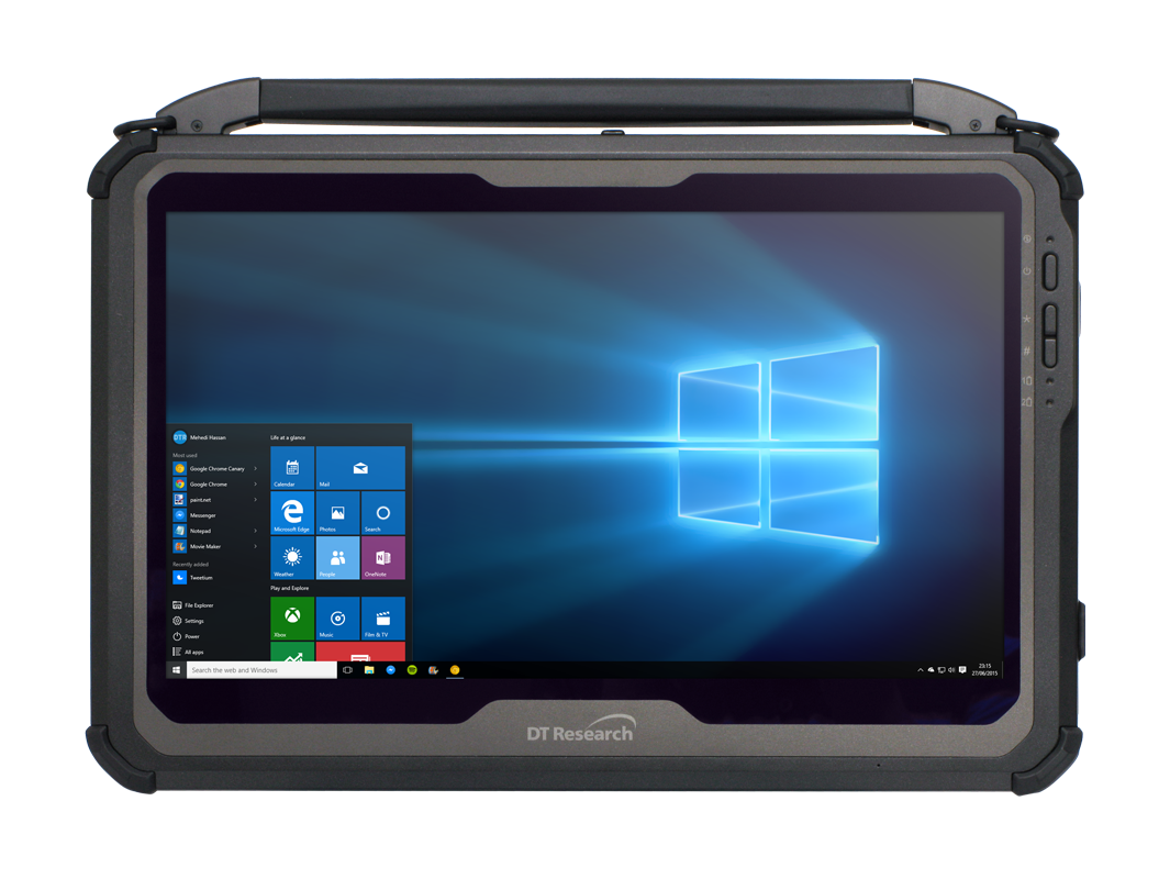 DT Research 14inch Tablet i7 processor, WIN 10 IoT Enterprise, 1TB, 8GB, Capacitive Touch - 340T-10B7-4B5