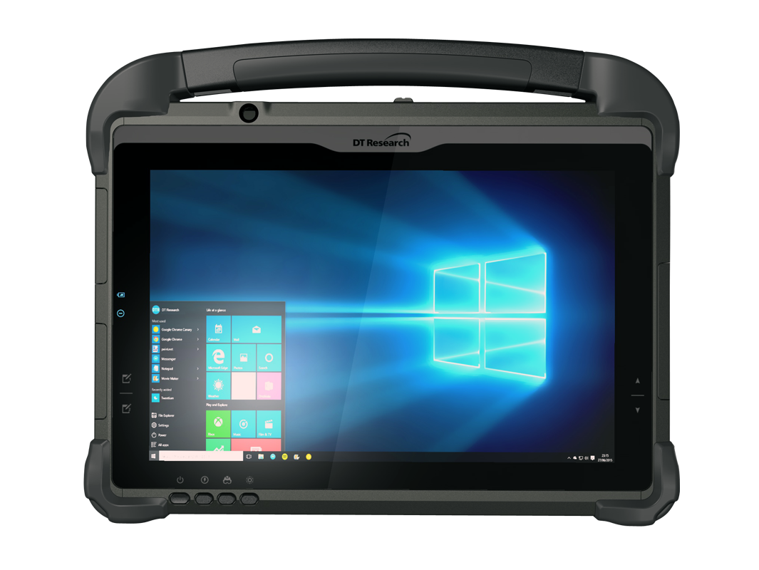 DT RESEARCH 10.1 Rugged Tablet with Intel 8th Generation Core i7 processor, 512GB SSD, 8GB RAM, 1000 nit Capacitive Touch LCD, Windows 10 IoT Enterprise with 1 year standard warranty.