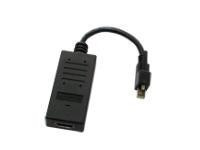 DT RESEARCH Mini DP-Male to HDMI-Female Active Adapter with Screws (Length: 0.2M / 7.9 inch)