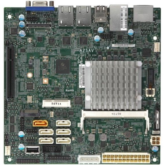 Supermicro A2SAV Server Motherboard - Intel Chipset - Socket BGA-1296 - Mini ITX - MBD-A2SAV-O