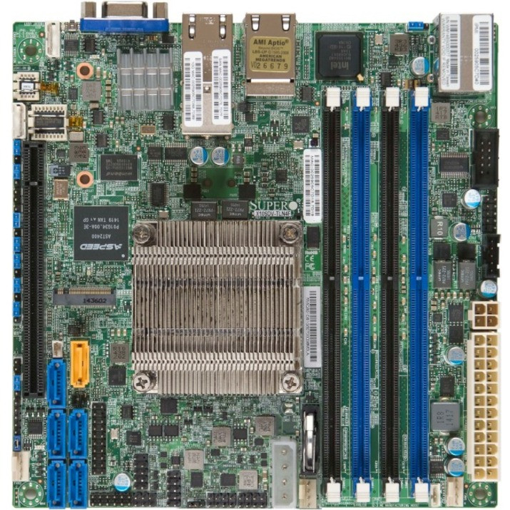 Supermicro X10SDV-6C-TLN4F Server Motherboard - Intel Chipset - Socket BGA-1667 - Mini ITX - X10SDV-6C-TLN4F-O