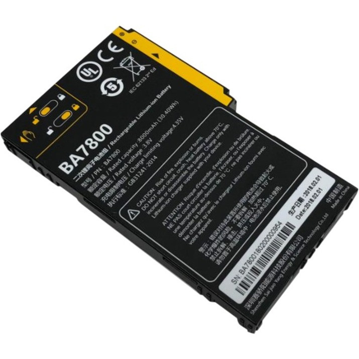 Zebra Battery - For Portable Computer - Battery Rechargeable - Proprietary Battery Size - 8000 Mah - 450145