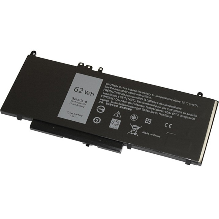V7 Replacement Battery for Selected DELL Laptops - For Notebook - Battery Rechargeable - 8157 mAh - 7.6 V DC 451-BBUQ 535NC 7V69Y HK6DV JCDHY - 6MT4T-V7
