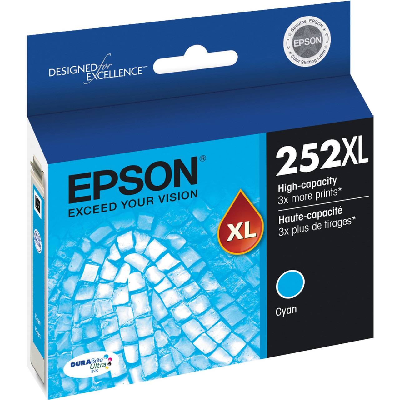 Epson DURABrite Ultra 252XL Original Ink Cartridge - Cyan - T252XL220-S
