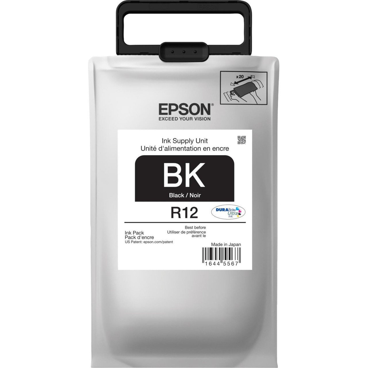 Epson DURABrite Ultra Original Ink Cartridge - Black - TR12120