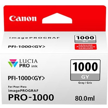 Canon LUCIA PRO PFI-1000 Original Inkjet Ink Cartridge - Gray Pack - 1465 Photos - 0552C002