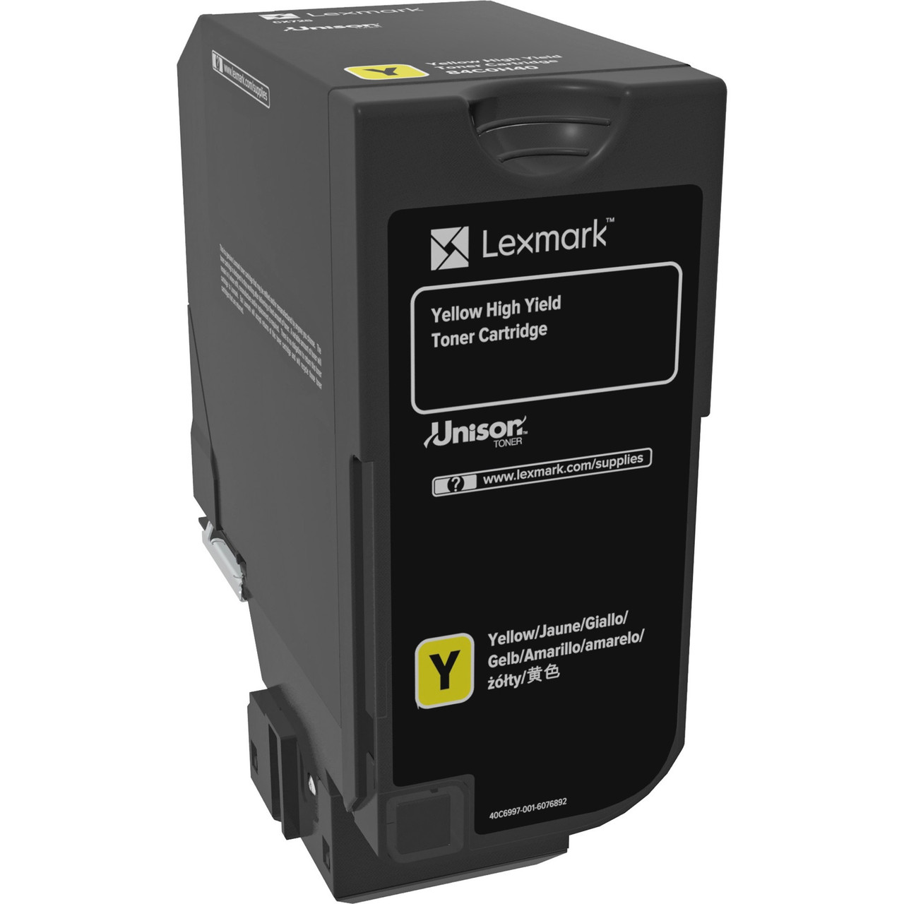 Lexmark Original Toner Cartridge - Laser - High Yield - 16000 Pages - Yellow- 84C0H40