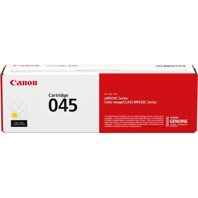 Canon 045 Toner Cartridge - Yellow - Laser - Standard Yield - 1300 Pages - 1239C001
