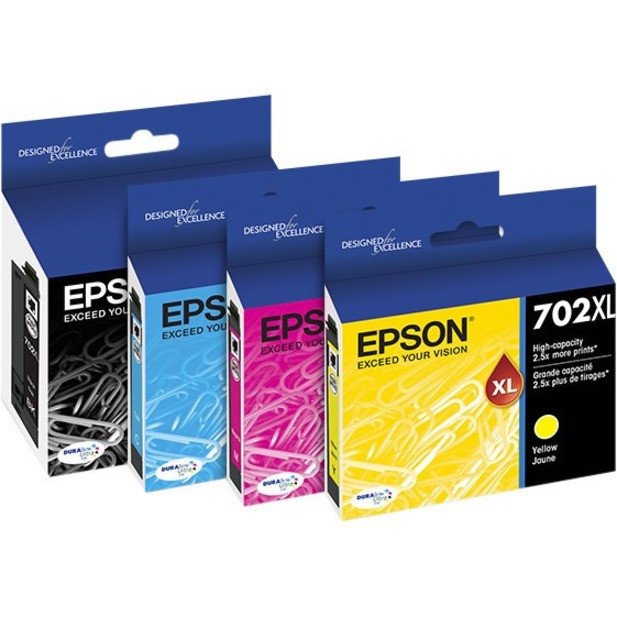 Epson DURABrite Ultra 702XL Original Ink Cartridge - CMYK, Black - T702XL-BCS Epson DURABrite Ultra 702XL Original Ink Cartridge - CMYK, Black - T702XL-BCS