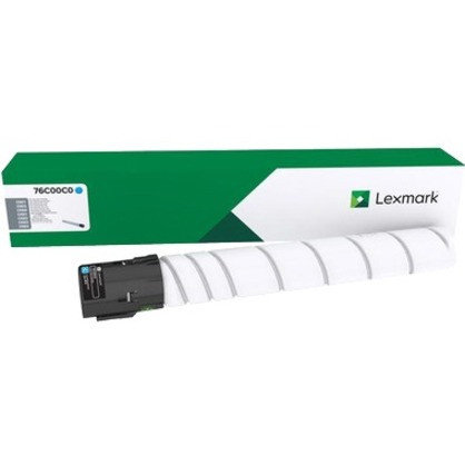 Lexmark Original Laser Toner Cartridge - Cyan - 1 Each - Laser - 1 Each - 76C00C0