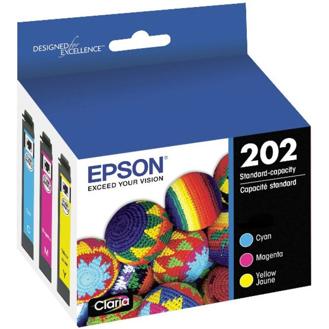 Epson DURABrite Ultra Original Ink Cartridge - Combo Pack - Cyan, Magenta, Yellow - T202520S