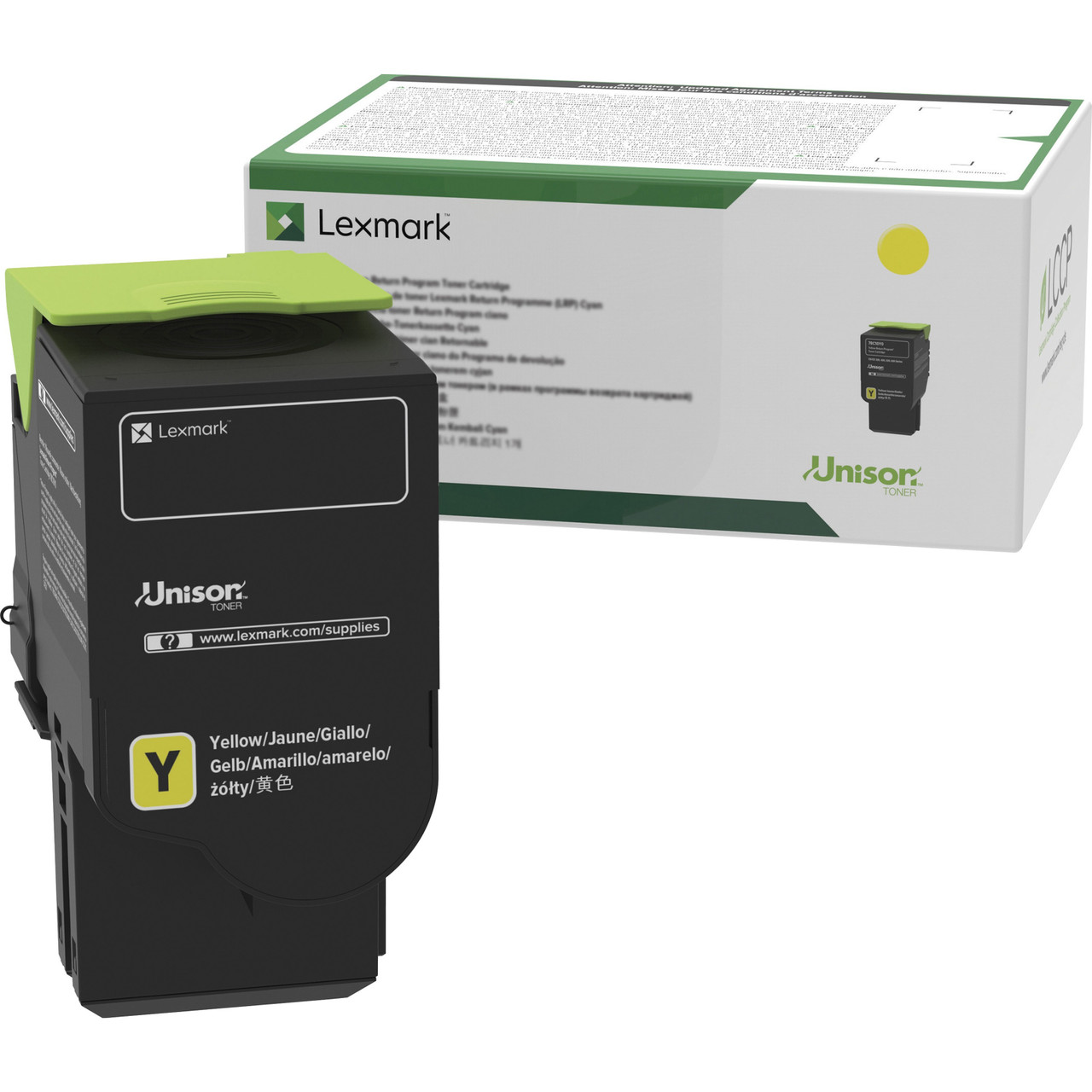 Lexmark Original Standard Yield Laser Toner Cartridge - Yellow - 1 Each - 1000 Pages - C2310Y0