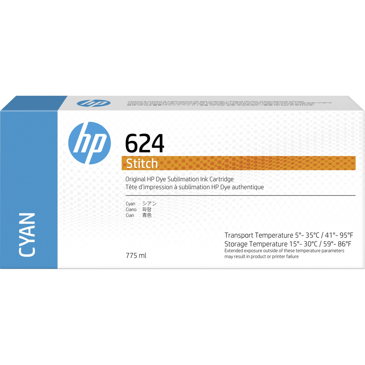 HP 624 Original Inkjet Ink Cartridge - Cyan Pack - Inkjet - 2LL54A