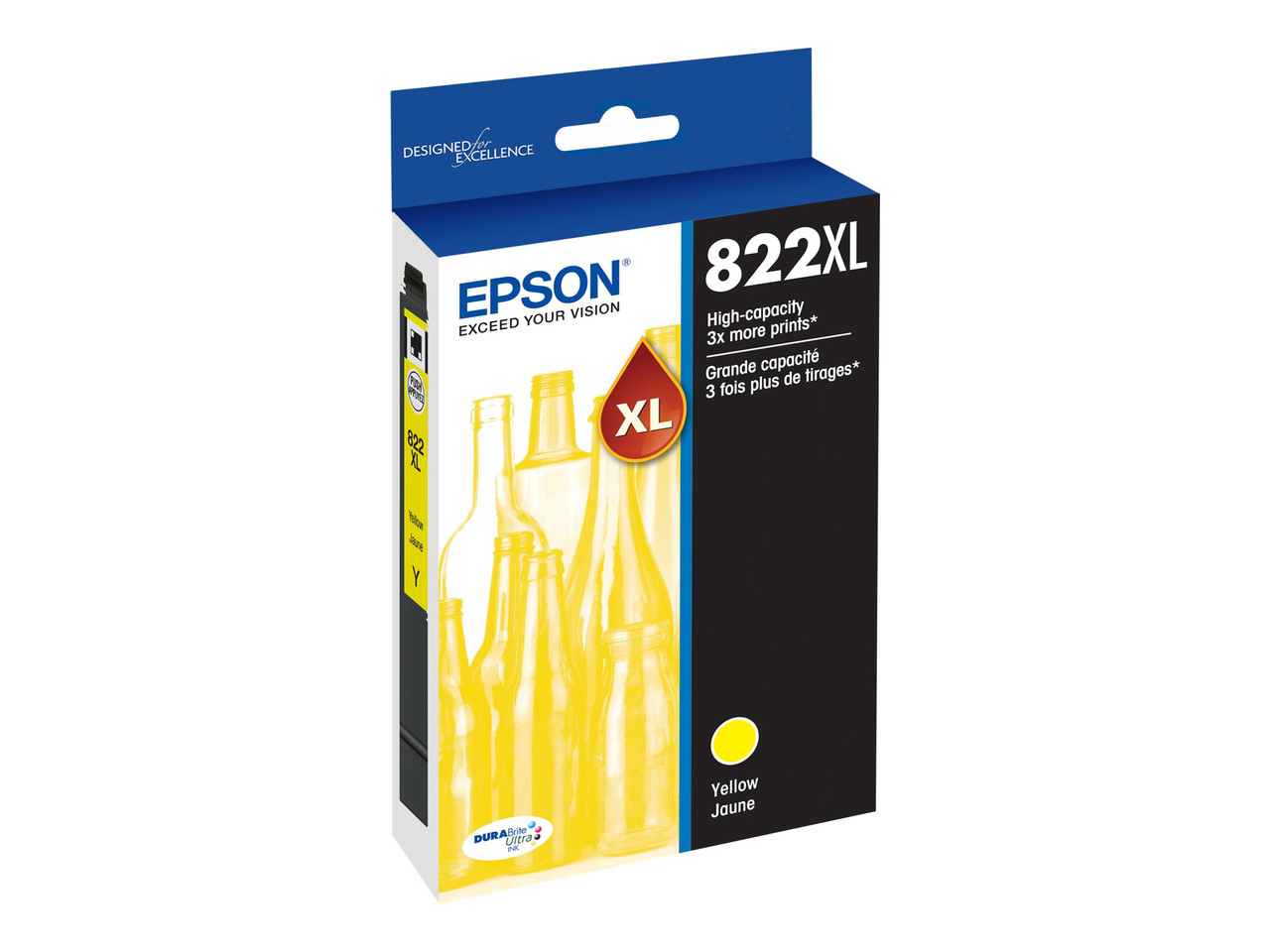 Epson T822 Original Ink Cartridge - Yellow - Inkjet - High Yield - T822XL420-S