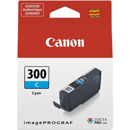 Canon LUCIA PRO PFI-300 Original Ink Cartridge - Single Pack - Cyan - Inkjet - 1 Pack - 4194C002