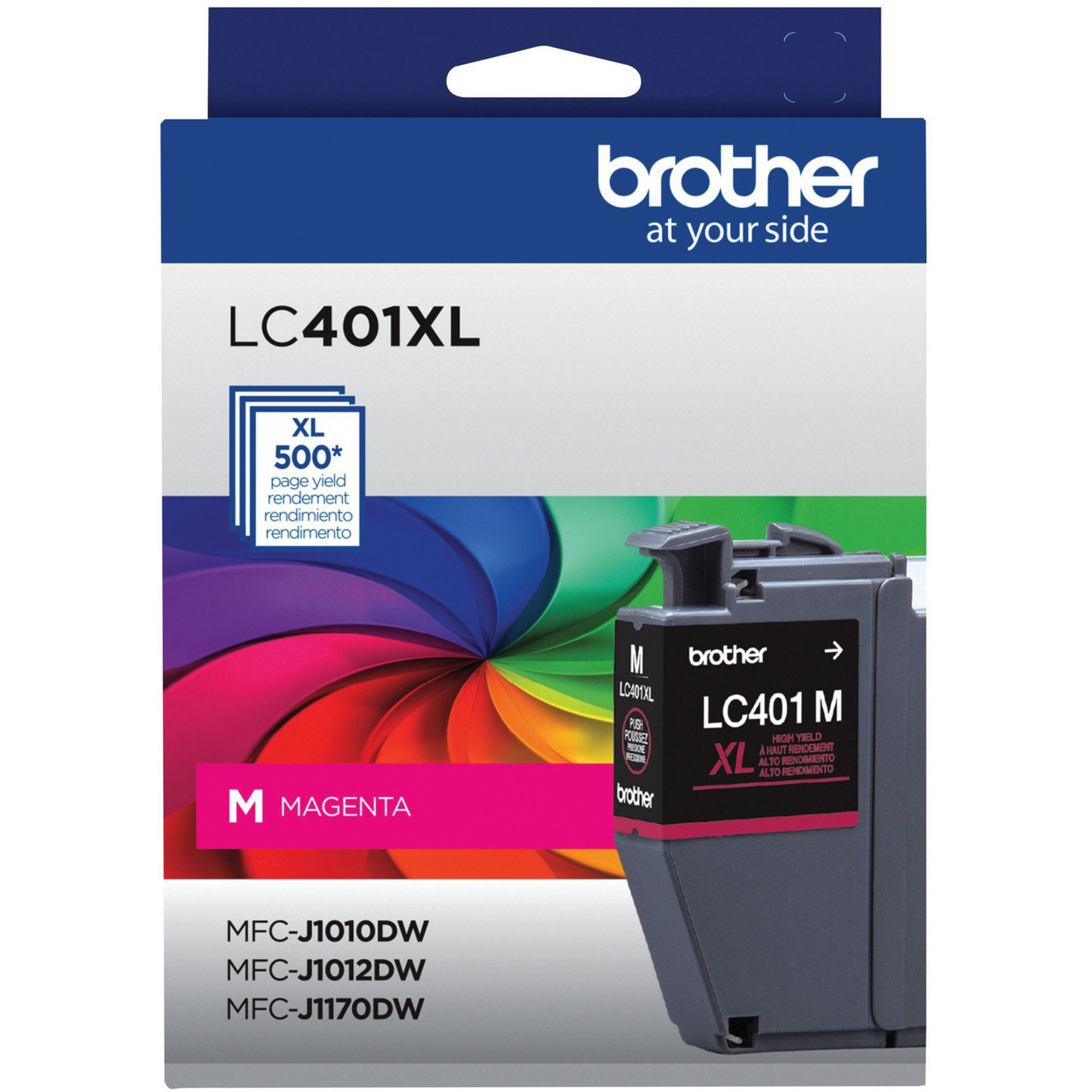 Brother LC401XLMS Original Ink Cartridge - Magenta - Inkjet - High Yield - 500 Pages - 1 Pack - LC401XLMS