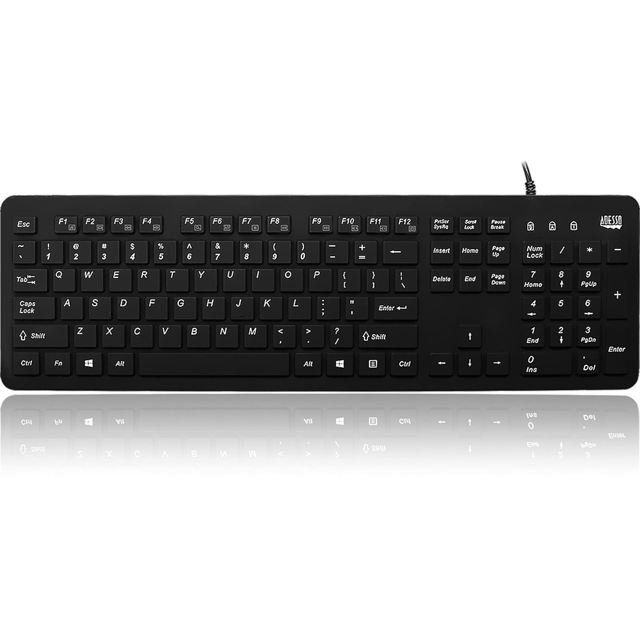 Adesso Waterproof Antimicrobial USB keyboard- AKB-235UB - AKB-235UB Adesso Waterproof Antimicrobial USB keyboard- AKB-235UB - AKB-235UB