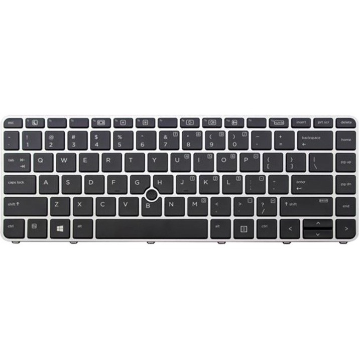 HP Notebook Keyboard - Cable Connectivity - Proprietary Interface - English (US) - Notebook - Black- 836307-001