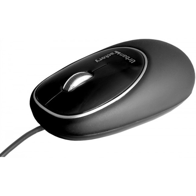 Urbanfactory Anti-Stress Mouse - Optical - Cable - Black - Usb 2.0 - 800 Dpi - Scroll Wheel - 2 Button(S) - SMC01UF