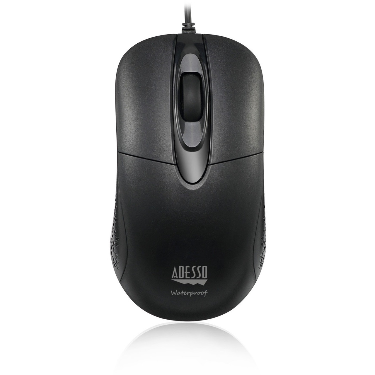 Adesso iMouse W4 - Waterproof Antimicrobial Optical Mouse - Optical - Cable - Black - USB - 1000 dpi - Scroll Wheel - 3 Button(s) - Right-handed Only - IMOUSE W4