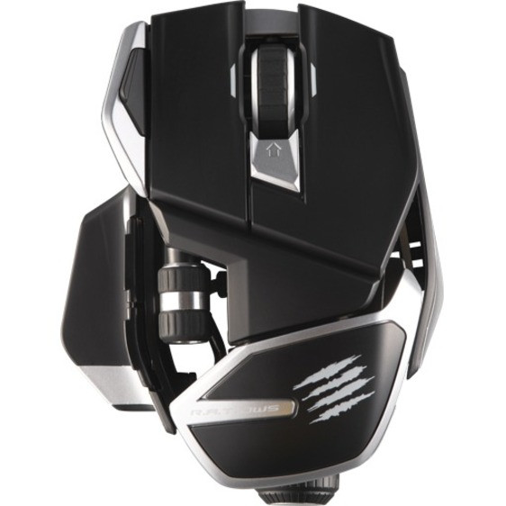 Mad Catz R.A.T. DWS Wireless Optical Gaming Mouse - Optical - Wireless - Bluetooth/Wi-Fi - 2.40 GHz - 16000 dpi - Scroll Wheel - MR07DHINBL00