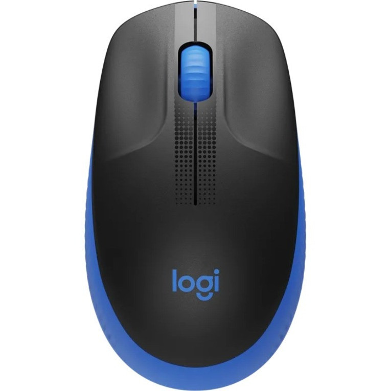 Logitech M190 Mouse - Full-size Mouse - Optical - Wireless - Blue - USB - 1000 dpi - Scroll Wheel - 3 Button(s) - Large Hand/Palm Size - 910-005903