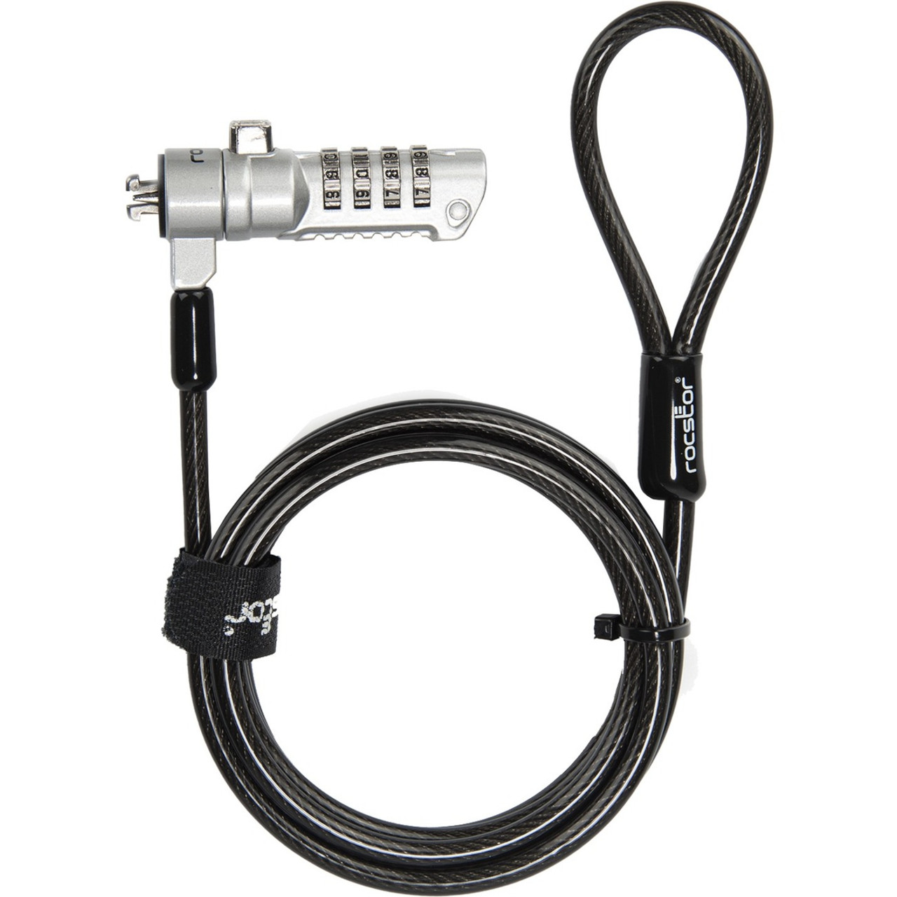Rocstor Rocbolt C23 Cable Lock - Resettable - 4-digit - Y1RB005-B1