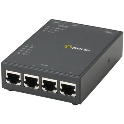 Perle IOLAN SDS4 GR Secure Device Server - 512 MB - Twisted Pair - 1 x Network (RJ-45) - 4 x Serial Port - 10/100/1000Base-T - Gigabit Ethernet - Management Port - Wall Mountable, Panel-mountable, Rail-mountable - 04031854