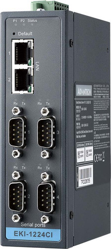 Advantech Modbus Gateway, 4-Port, Wide Temperature – EKI-1224CI-CE
