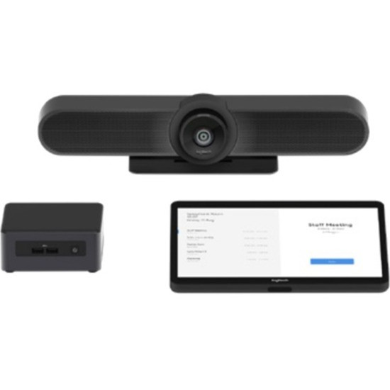 Logitech Huddle Room Solution - 3840 by 2160 Video - 4K UHD - USB - Ethernet - Wireless LAN - Internal Microphone(s) - TAPMUPMSTINT Logitech Huddle Room Solution - 3840 by 2160 Video - 4K UHD - USB - Ethernet - Wireless LAN - Internal Microphone(s) - TAPMUPMSTINT