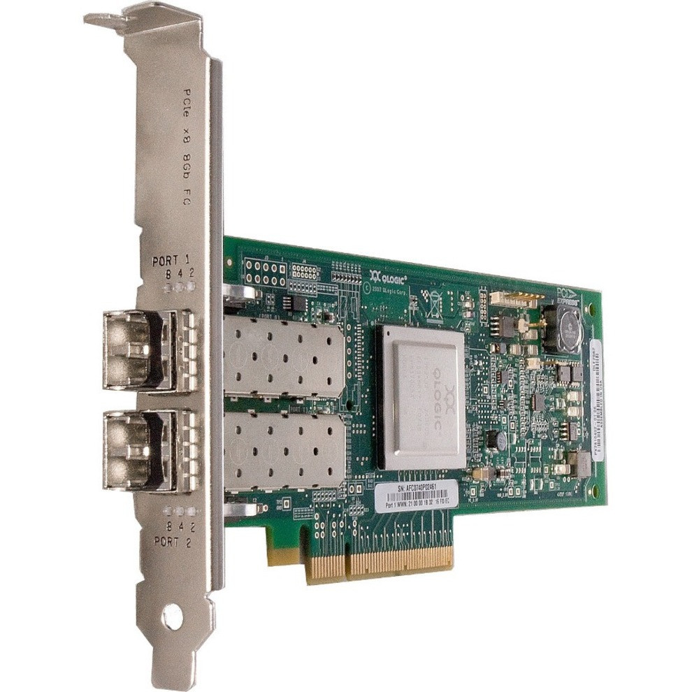 Qlogic Qle2562 Fibre Channel Host Bus Adapter - Pci Express - 8 Gbit/S - 2 X Total Fibre Channel Port(S) - 2 X Lc Port(S) - Low-Profile - QLE2562-CK-RF