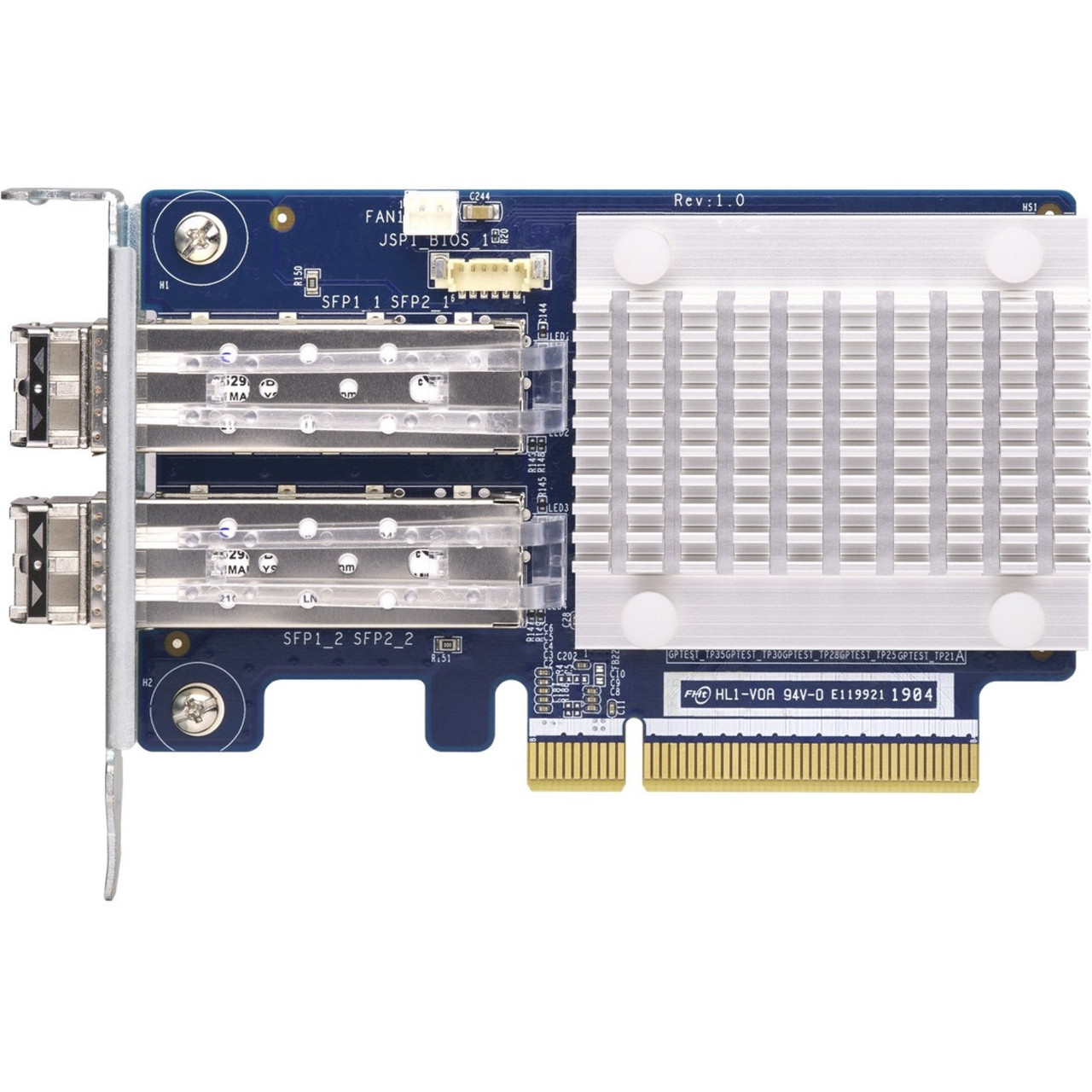 Qnap Fibre Channel Expansion Card - PCI Express 3.0 x8 - 32 Gbit/s - 2 x Total Fibre Channel Port(s) - SFP+ Plug-in Card - QXP-32G2FC