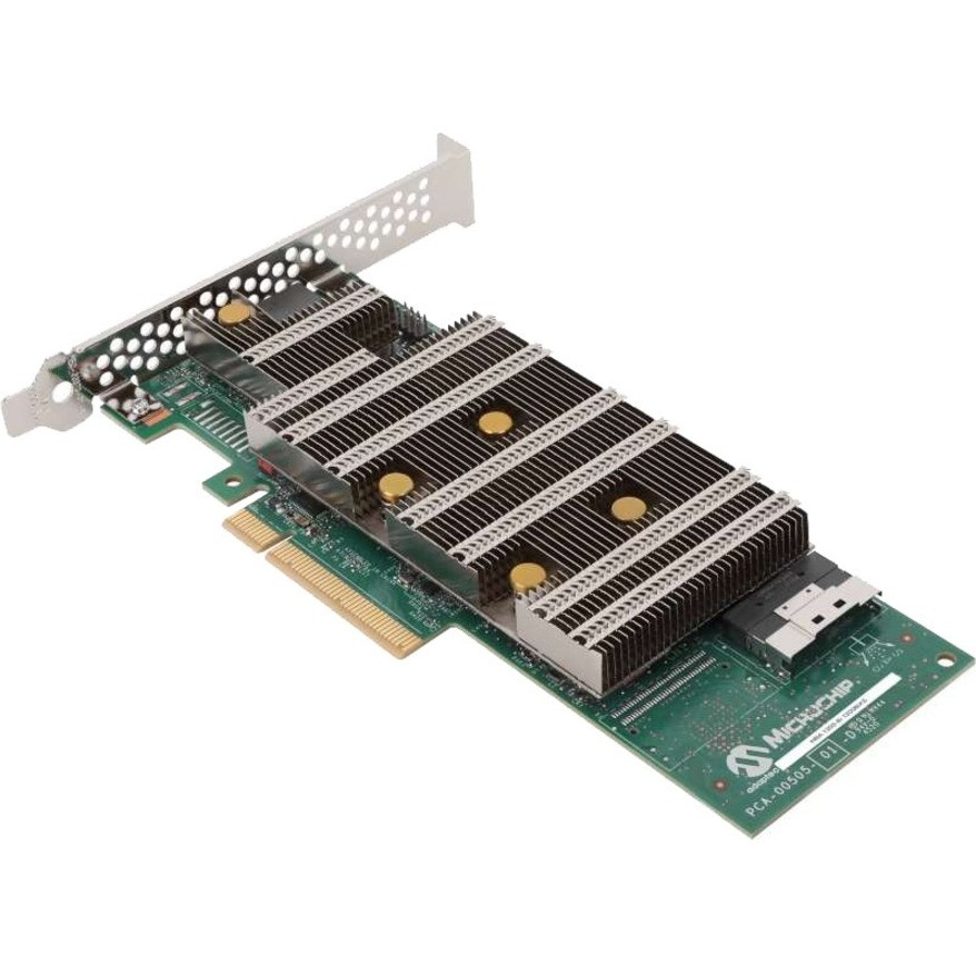 Microchip 24G SAS/SATA/NVMe PCIe Gen 4 Host Bus Adapter - 12008IXS - 12008IXS