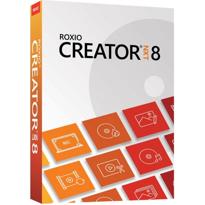 Roxio Corel Creator NXT v.8.0 - Box Packing - Creativity Application - PC - Windows Supported - RCRNXT8MLMBAM