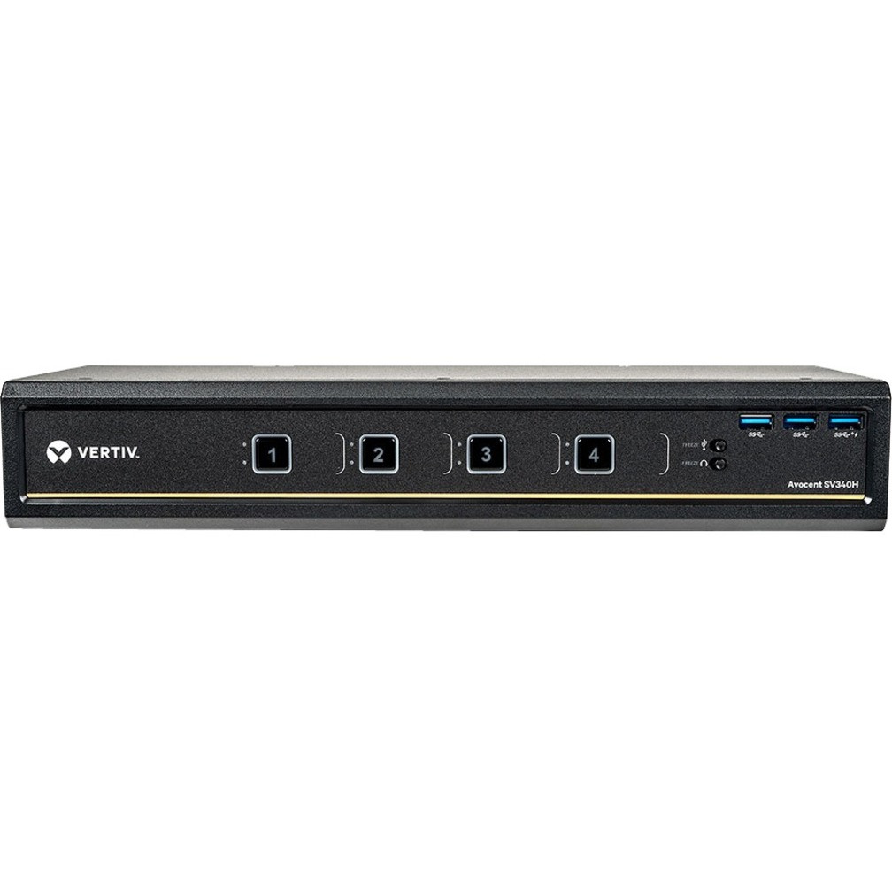 Avocent Vertiv 4-Port Dual-Head HDMI 4K Ultra HD KVM Switch - SV340H-001