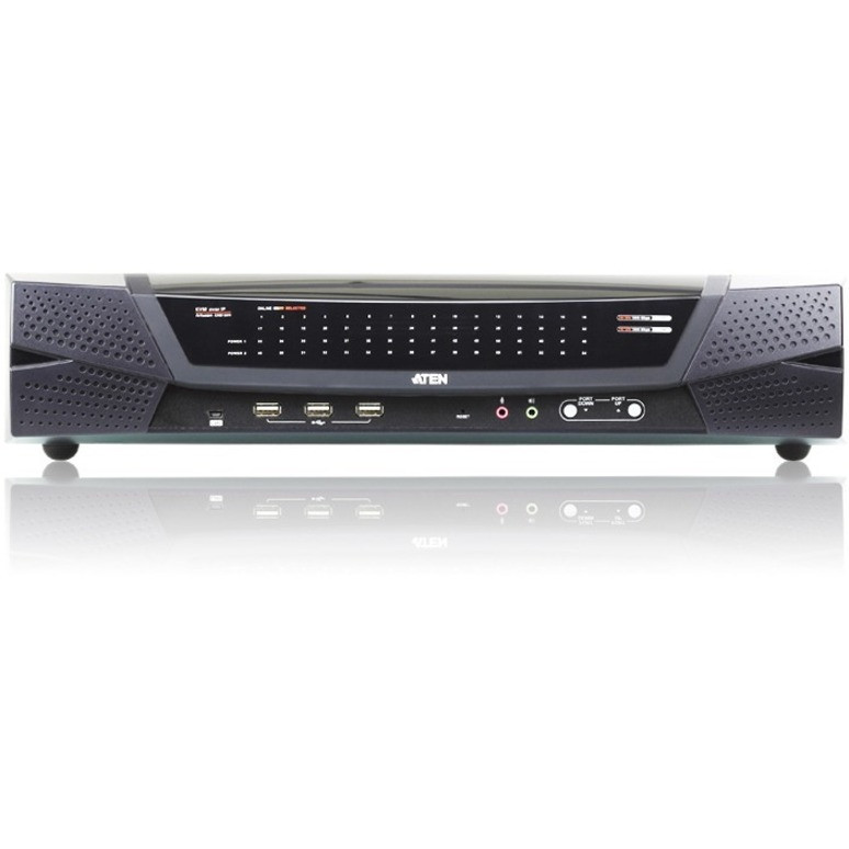 Aten KN4164V KVM over IP Switch-TAA Compliant - 64 Computer(s) - 1 Local User(s) - 4 Remote User(s) - 1920 x 1200 - 69 x Network (RJ-45) - 6 x USB - 1 x DVI1 x VGA - KN4164V