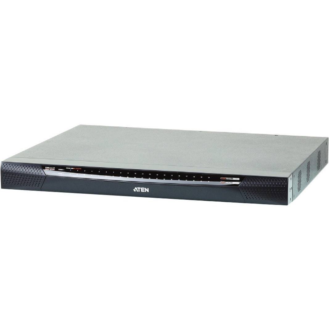 Aten KN2140VA KVM over IP Switch-TAA Compliant - 40 Computer(s) - 1 Local User(s) - 2 Remote User(s) - 1920 x 1200 - 2 x Network (RJ-45) - 5 x USB - 1 x DVI - Rack-mountable - 1U - KN2140VA