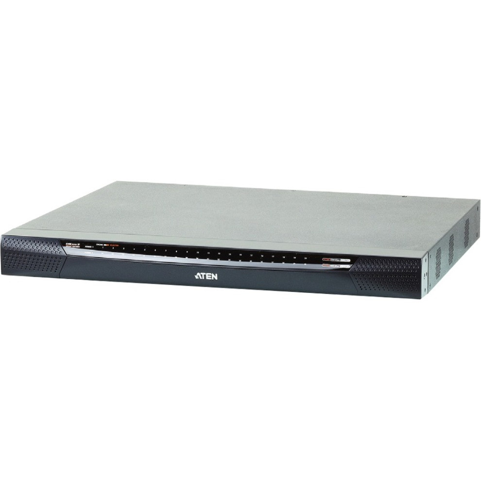 Aten KN4124VA KVM Over IP Switch-TAA Compliant - 24 Computer(s) - 1 Local User(s) - 4 Remote User(s) - 1920 x 1200 - 26 x Network (RJ-45) - 5 x USB - 1 x DVI - Desktop - KN4124VA