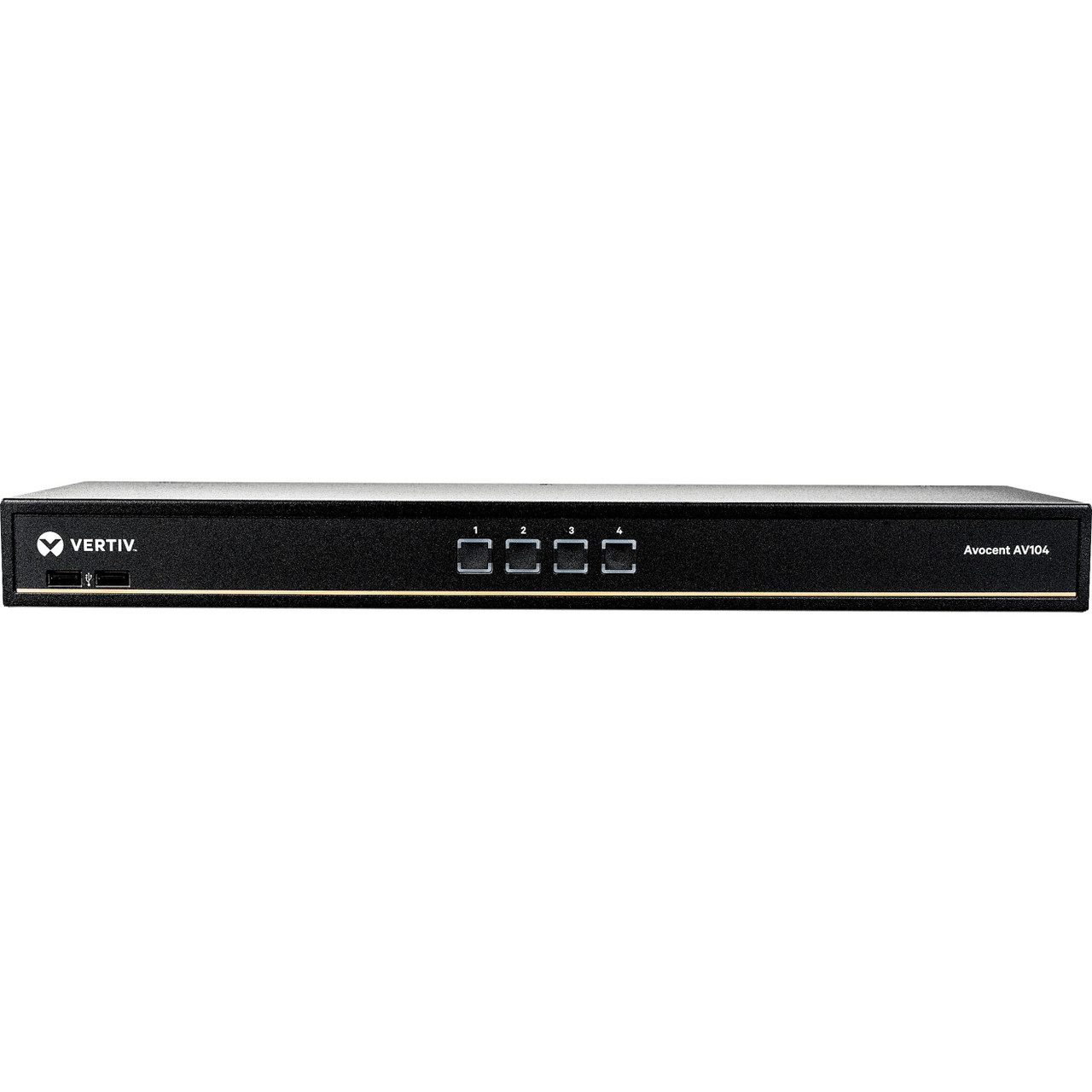 Avocent AV104 4-Port Single-User Analog KVM Switch - 4-port rackmount or desktop single-user KVM switch. - AV104-400