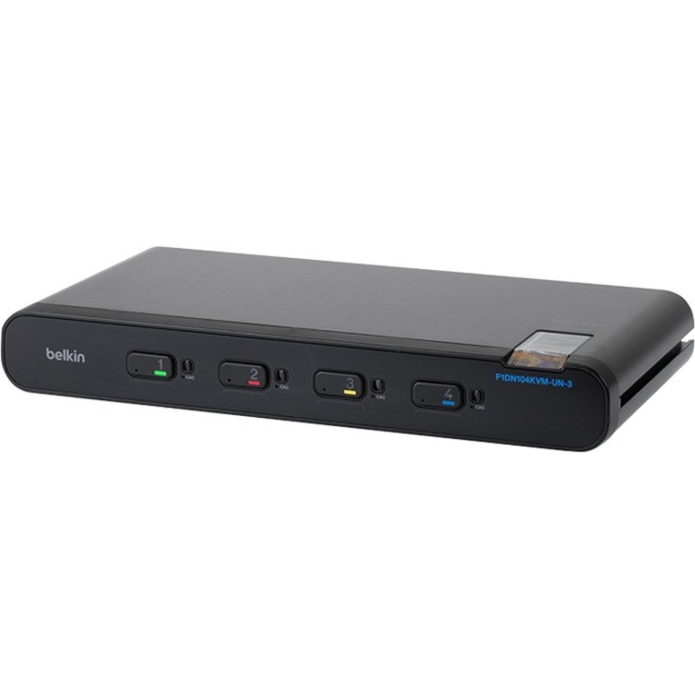 Belkin Universal Secure KVM Switch, 4 Port, Single Head. - F1DN104KVM-UN-3 Belkin Universal Secure KVM Switch, 4 Port, Single Head. - F1DN104KVM-UN-3