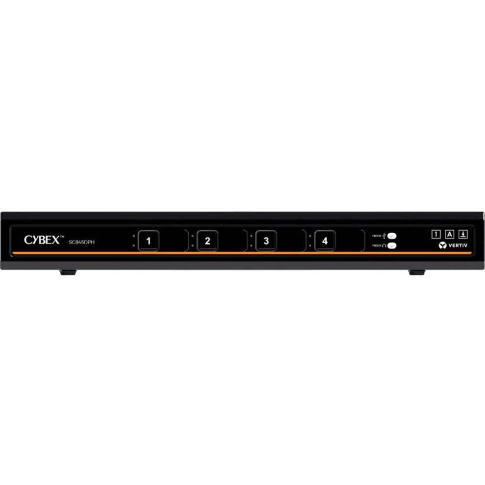 Vertiv Cybex SC800 Secure KVM | Single Head | 4 Port Universal and DPP | USB-C | NIAP version 4.0 Certified (SC845DPHC-400) - SC845DPHC-400