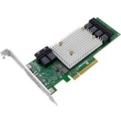 Microchip HBA 1100-24i Single - 12Gb/s SAS - PCI Express 3.0 x8 - Plug-in Card - 6 x SFF-8643 - 24 Total SAS Port(s) - 24 SAS Port(s) Internal - PC, Linux - 2293800-R