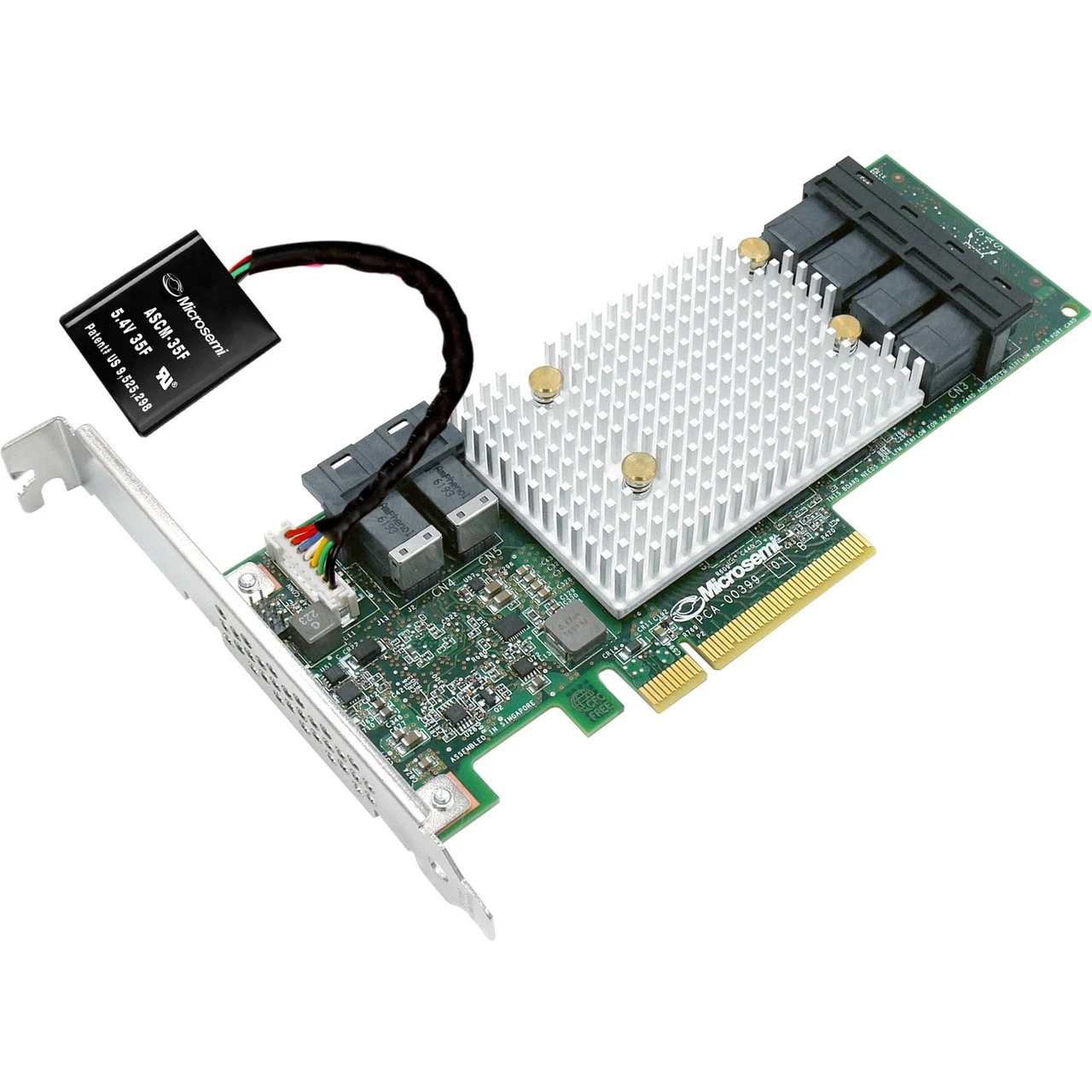 Microchip Adaptec Smartraid 3154-24i Single - 12Gb/s SAS - PCI Express 3.0 x8 - Plug-in Card - RAID Supported - 0, 1, 5, 6, 50, 60, 10 ADM, 1 ADM, 10 RAID Level - 6 x SFF-8643 - 24 Total SAS Port(s) - 24 SAS Port(s) Internal - PC, Linux - 2294700-R