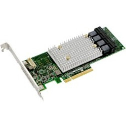 Microchip Adaptec Smartraid 3154-16i Single - 12Gb/s SAS - PCI Express 3.0 x8 - Plug-in Card - Raid Supported - 0, 1, 5, 6, 50, 60, 10 ADM, 1 ADM, 10 Raid Level - 4 x SFF-8643 - 16 Total SAS Port(s) - 16 SAS Port(s) Internal - PC, Linux - 2295000-R