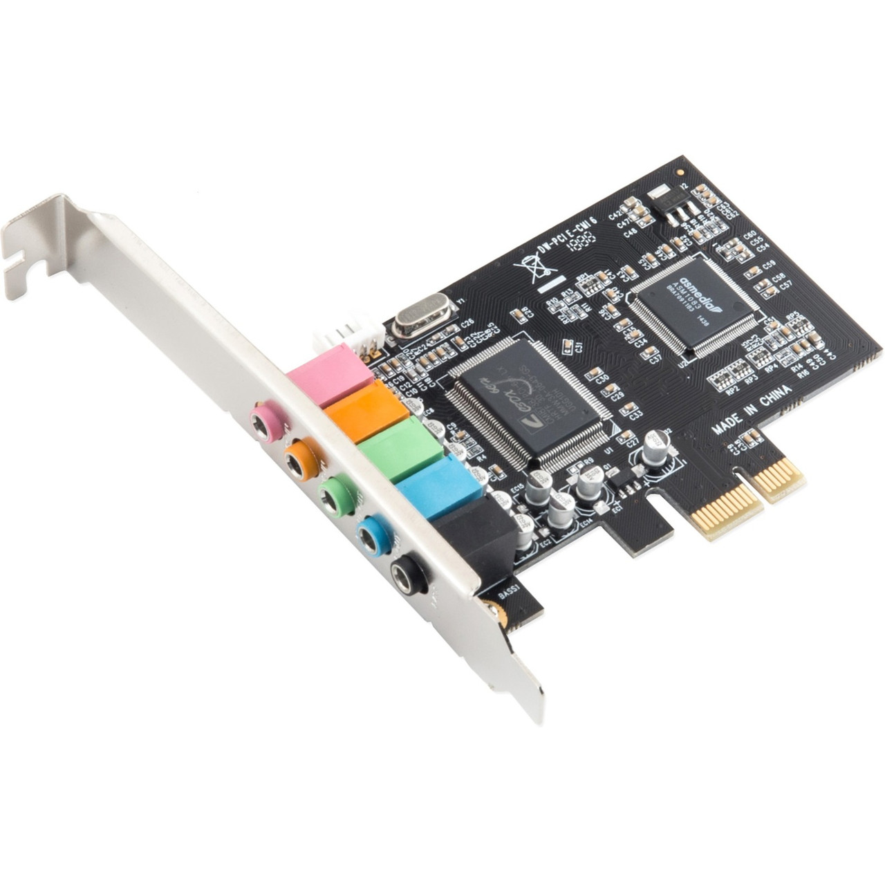 Syba 5.1 Channel Pci-E X1 Sound Card - 5.1 Sound Channels - Internal - C-Media - Pci Express X1 - Midi In - SI-PEX63096