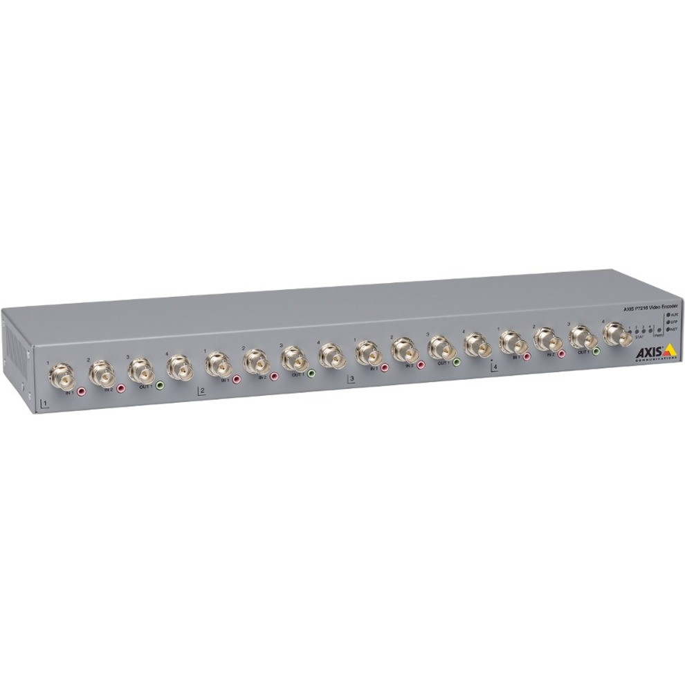 Axis P7216 Video Encoder - Functions: Video Encoding, Video Streaming - 1536 x 1152 - NTSC, PAL - H.264, MJPEG - Network (RJ-45) - Audio Line In - Audio Line Out - Rack-mountable, Wall Mountable - 0542-004 Axis P7216 Video Encoder - Functions: Video Encoding, Video Streaming - 1536 x 1152 - NTSC, PAL - H.264, MJPEG - Network (RJ-45) - Audio Line In - Audio Line Out - Rack-mountable, Wall Mountable - 0542-004