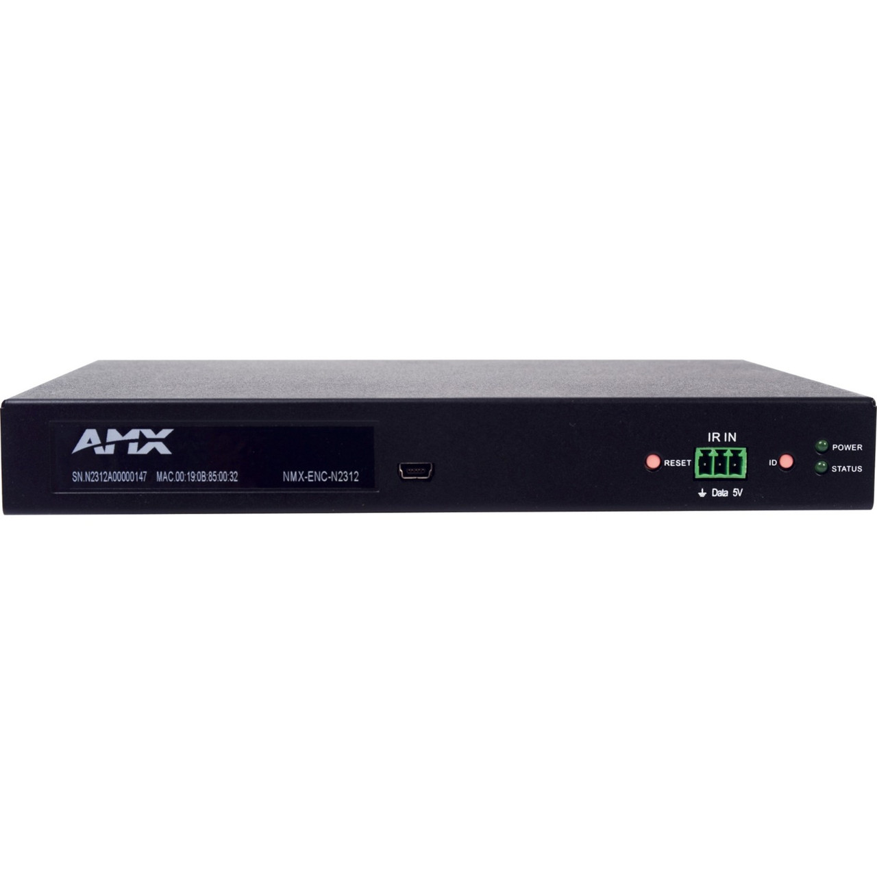 AMX N2300 Series 4K UHD Video over IP Stand Alone Encoder with KVM, PoE - Functions: Video Encoding, Video Scaling, Audio Embedding, Video Streaming - 4096 x 2160 - VGA - Network (RJ-45) - Rack-mountable - FGN2312-SA